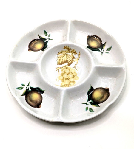 Ceramic divided crudité chip - divided,