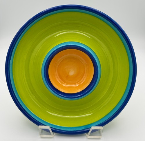 Libbey ceramic chip and dip - ceramic,